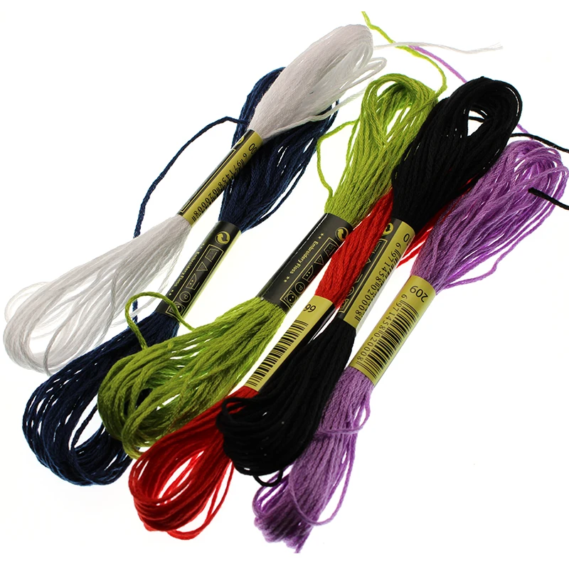 8meter/50pcs Anchor Similar DMC Cross Stitch Cotton Embroidery Thread Floss Sewing Skeins Craft Not Repeat Cross Stitch