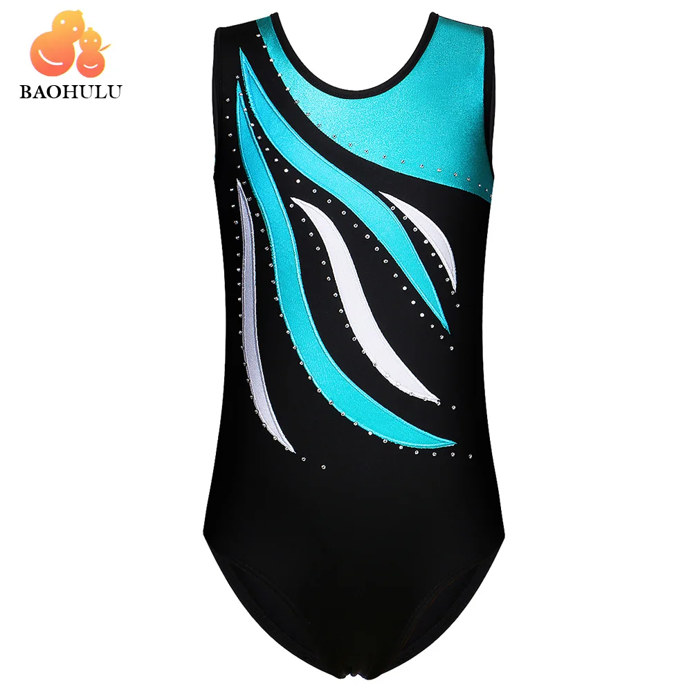 BAOHULU Toddler Teens Ballet Skate Gymnastics Leotard Girls Child Dance Costume Gymnastic Jumpsuit Athletic Acrobatics for Kids