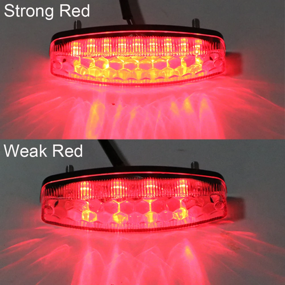 LEEPEE Moto Tail Brake Lights LED Rear Lights Cafe Racer Indicator Lamp Motorcycle Taillights 12V Lighting For ATV Quad Kart