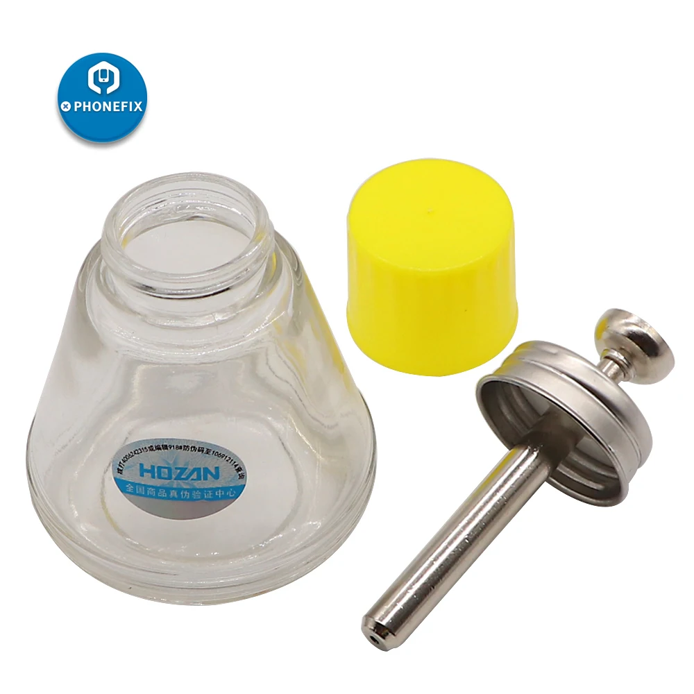 PHONEFIX 100ml Dispenser per pompa per bottiglia di vetro per riparazione di telefoni cellulari per strumento per la rimozione del trucco per la pulizia dello smalto per detergente per Acetone