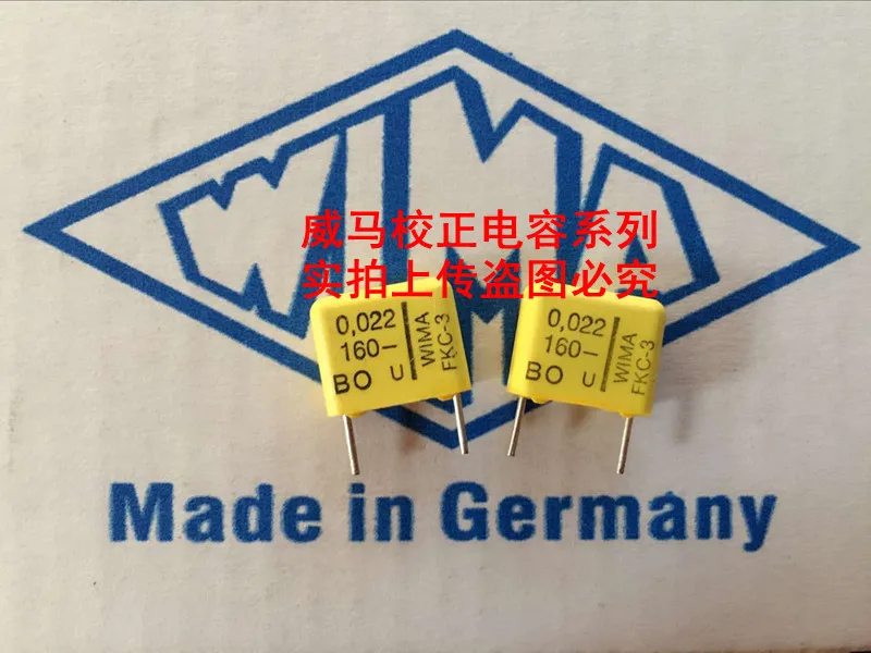 

2020 hot sale 10pcs/20pcs WIMA capacitor FKC3 160V 0.022UF 160V 223 22NF P: 10mm Audio capacitor free shipping