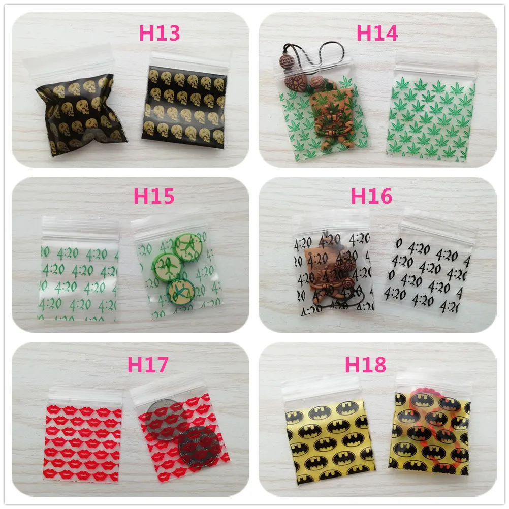 Wholesale Resealable Plastic Ziplock bags 500pcs 1000PCS Small Jewelry Zip Baggies Food Zip Lock Design Bags H0121