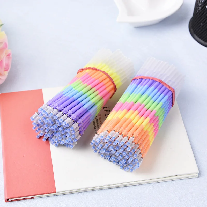 100 PCS Colors Gel Pen Refills Marker Creative DIY Handmade Albums for Neutral Pen Pastels Lead Core Kawaii Stationary Wholesale