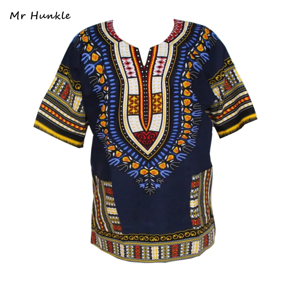 

Fashion Band Mr Hunkle Design 100% Cotton New Arrival African Print Dashiki Clothing Short Sleeve Dashiki T-shirt For Men