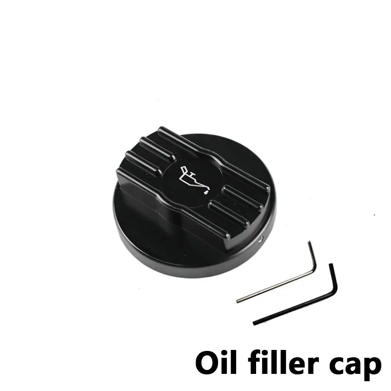 Aluminum Black Oil Filler Cap Coolant Cap Water Tank Cover  for audi VW CC golf 6 GTI R MK6 Scirocco EA888 RS3-CAP010