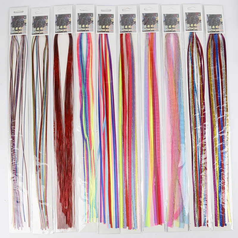 90CM Hair Styling Tool Silk Cord Hair Knitting Braided Rope Headband Jewelry Design Hair Accessories For Girls DIY Ponytail