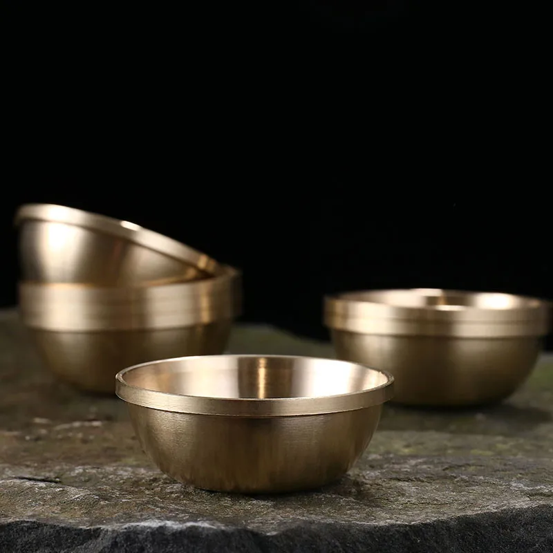 7pcs/set Pure Copper 5.6cm Tibetan Tantric Supplies,Temple/Home Putting Decorations,Water Supply Sacrificed bowl/Cups sets