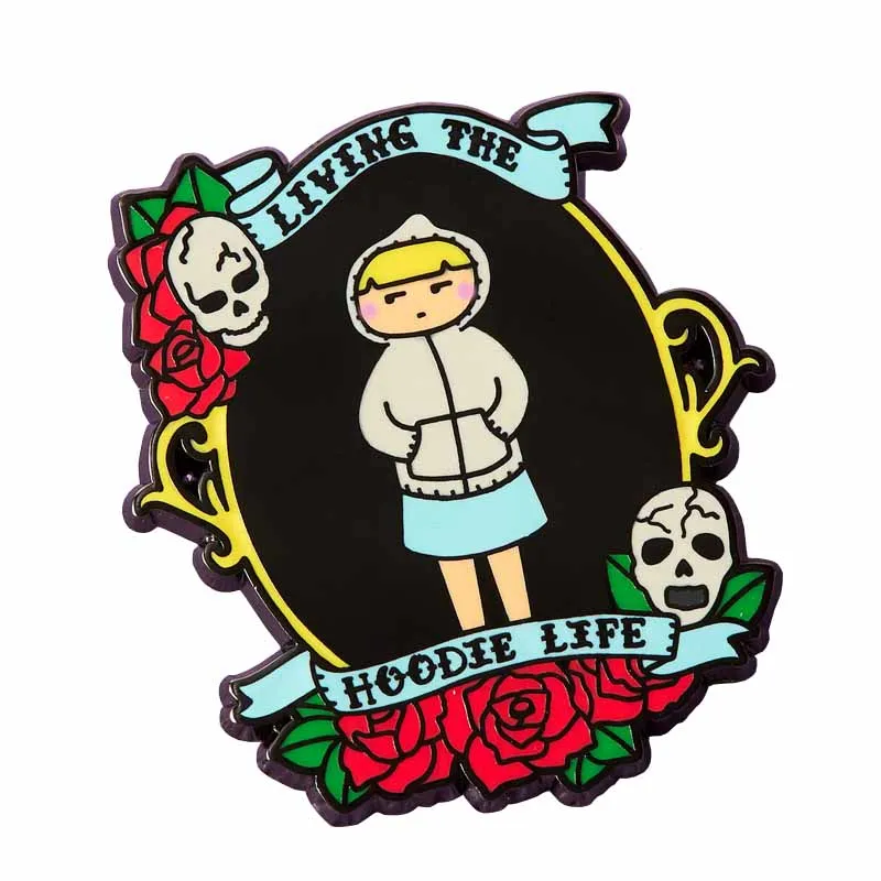 Introvert Doodles x Punky Enamel Pin