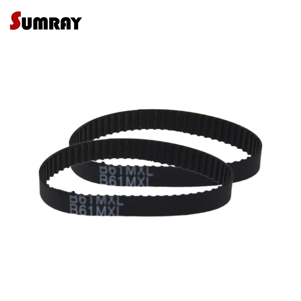 

2PCS Rubber Transmission Belt MXL 48/49/49.6/50/51/52/53/53.6/54/55 Length Timing Belt 6/10mm Width Tooth Belt for 3D Printer