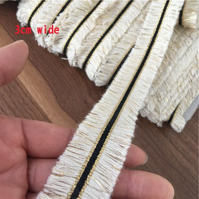 5Yds variety of exquisite fringed lace Beige color clothing coat side cuffs skirt pants lace accessories Z1492