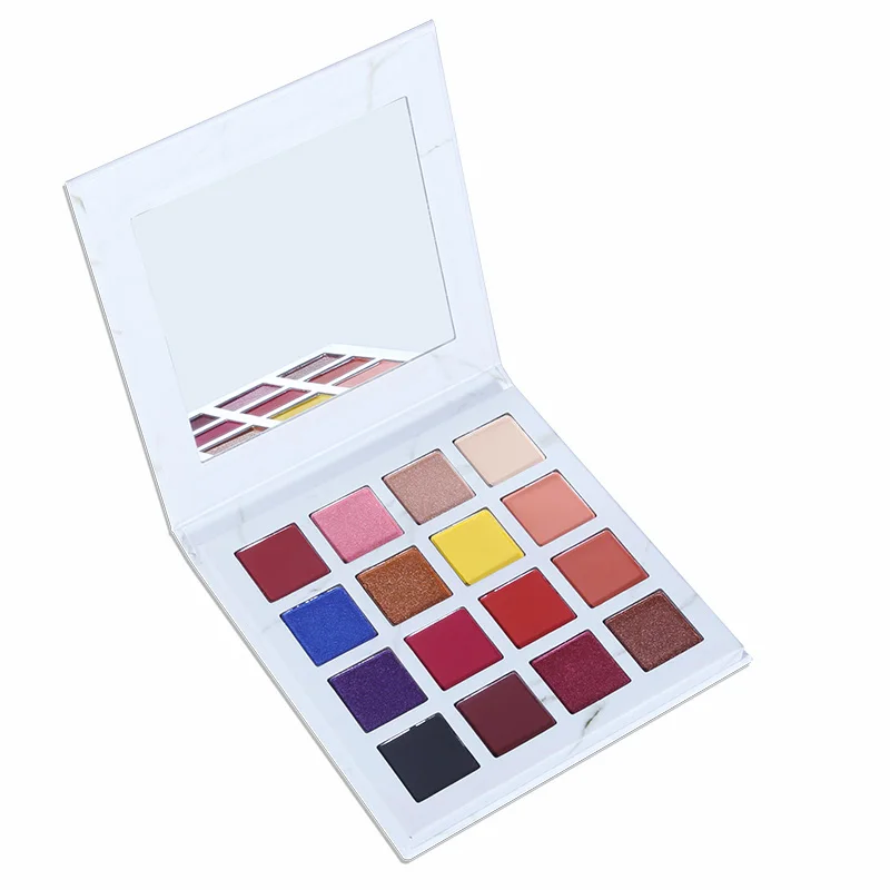 DE'LANCI – Palette de fards à paupières, produit cosmétique professionnel, mat, scintillant, 16 couleurs, ombre à paupières naturelle, étanche, tenue pressée