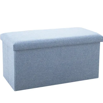 Extra Large Storage Box Ottoman Foot Tools Multi Function Fabric Covered Folding Box Loaded Toy Clothes Organizer Box New Design