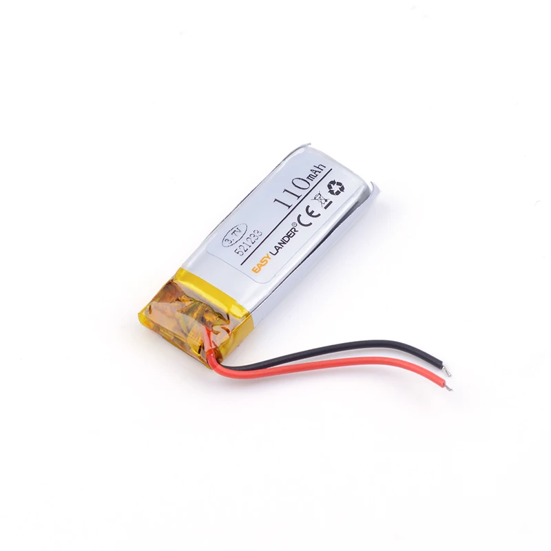 521233 3.7V 110mAH litowo-jonowy akumulator polimerowy do dwukierunkowego zdalnego sterowania 431233 akumulatory 431433