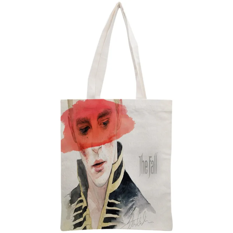 Custom Lee Pace Tote Bag Reusable Handbag Women Shoulder Foldable Canvas Shopping Bags Customize your image