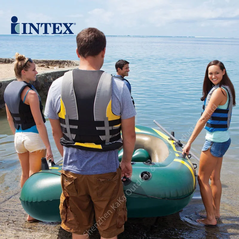 Intex seahawk 4 osoby 351x145x4 8cm ponton z pcw pcv sport ลรณdลบ rybacka 68351 aluminium wiosลo pompy tratwa A06007