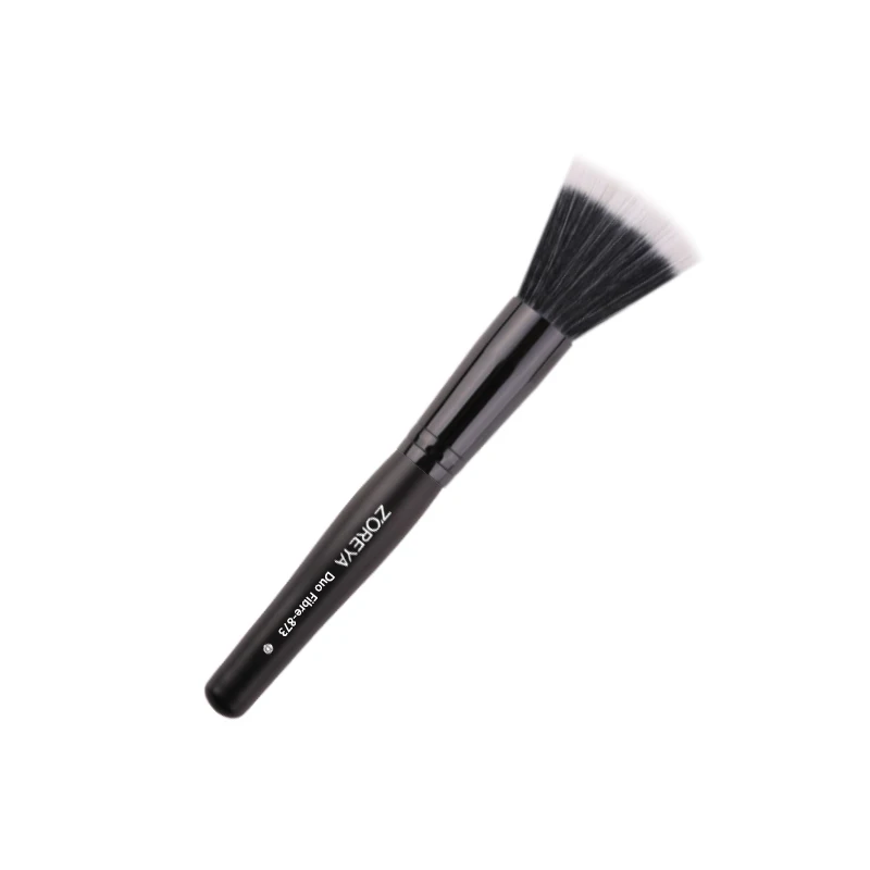 Zoreya Brand 1pcs Bristle Duo Fiber Make up Brush  Full Size Powder Brush Skin Care Black makeup brush tool