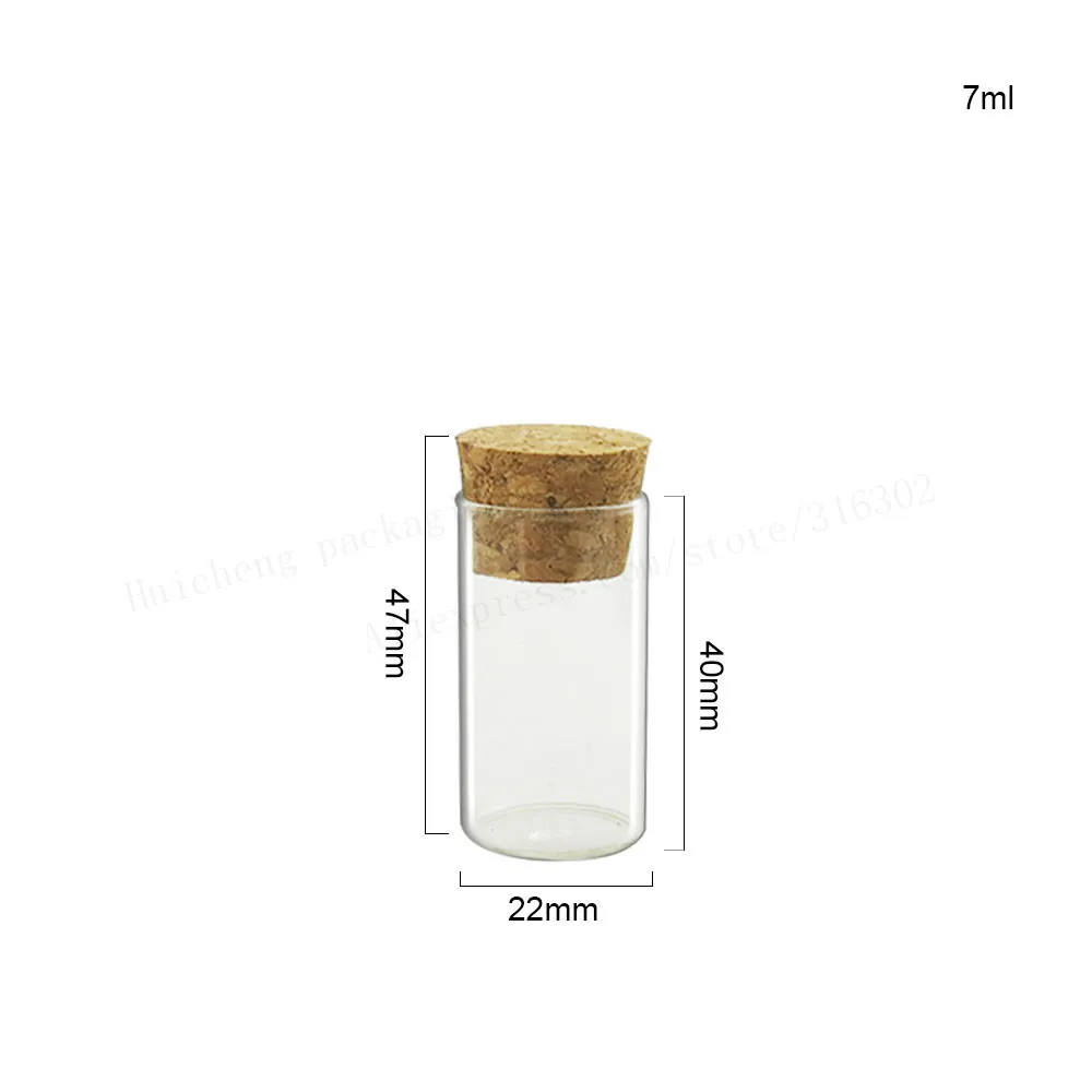 50 x 4 ml, 5 ml, 7 ml, 18 ml, 22 ml Glasröhre mit Korken, kleine Röhre, Glasflasche, Korken-Fläschchen für Schmuck, Perlen-Display
