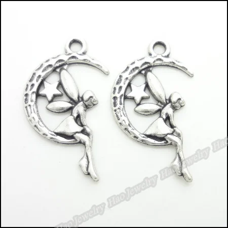 

70 pcs Vintage Charms Angel Pendant Antique silver Fit Bracelets Necklace DIY Metal Jewelry Making