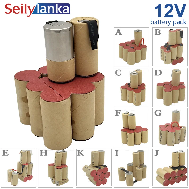 12V 4000mAh Ni MH akumulator spawanie niestandardowe narzędzie cd dla Black Decker Bosch Dewalt FESTOOL Hilti Hitachi Makita Metabo Fein