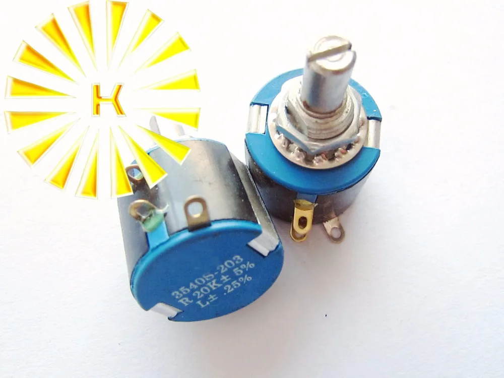 3540S 100R 200R 500R 1K 2K 2.2K 3.3K 4.7K 5K 10K 20K 50K 100K 1.6W Multiple Wirewound Potentiometer Pot x 10PCS