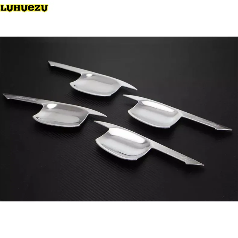 Luhuezu Chromed Door Handle Bowl Handle Cover For Hyundai Tucson Accessories 2015 2016 2017