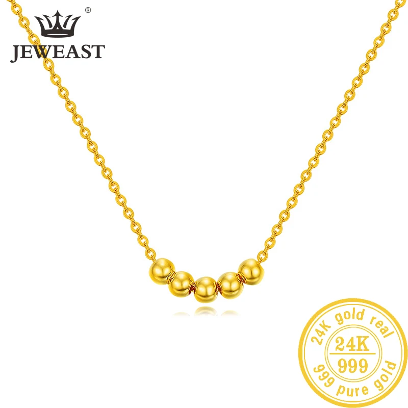 

SFE 24K Pure Gold Necklace Real AU 999 Solid Gold Chain Beautiful Upscale Trendy Classic Party Fine Jewelry Hot Sell New 2023