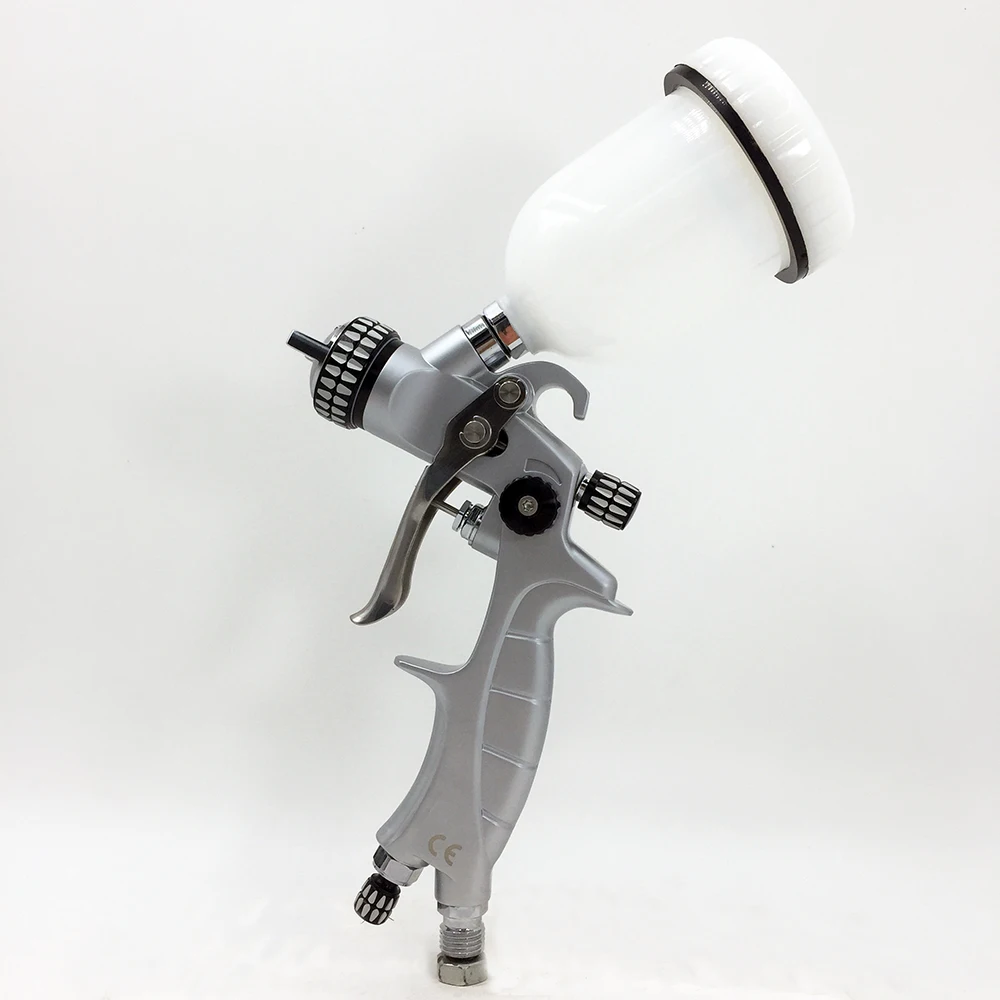 

SAT1216 Mini HVLP Spray Gun Professional Airbrush Car Face Paint Gun Gravity Feed Air Paint Sprayer