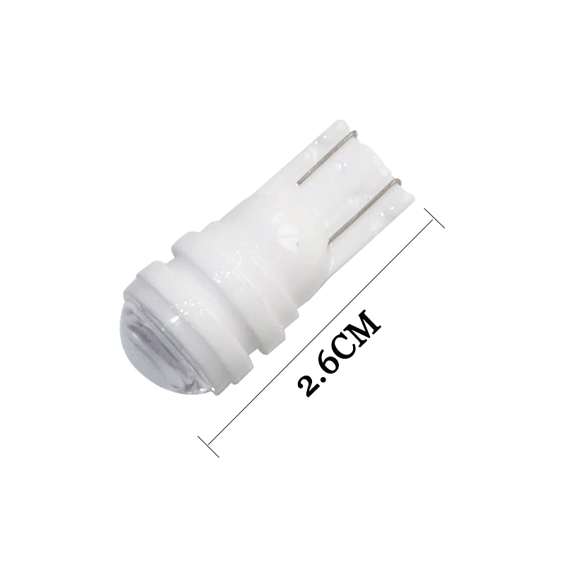

100pcs Ceramic 3 SMD T10 W5W 2835 194 501 LED Light Bulb Ceramic Base Car Turn Signal License Plate Trunk Clearance Lights 12V
