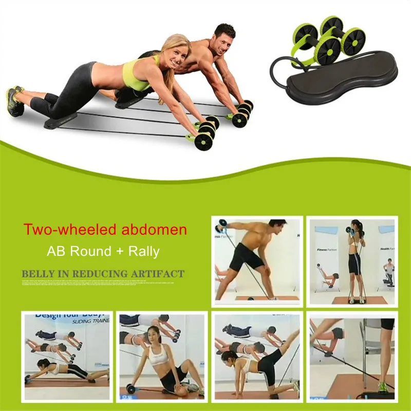 Abdominal Ab Roller Wheel Trainer Wheel Arm Waist Leg Exercise Multi-functional Fitness Equipment Exercise