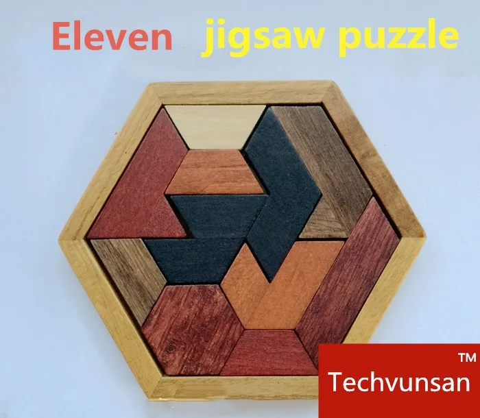 Twelve board jigsaw puzzle unlock props finish the Tangram puzzles to open the lock Real-life escape room game props