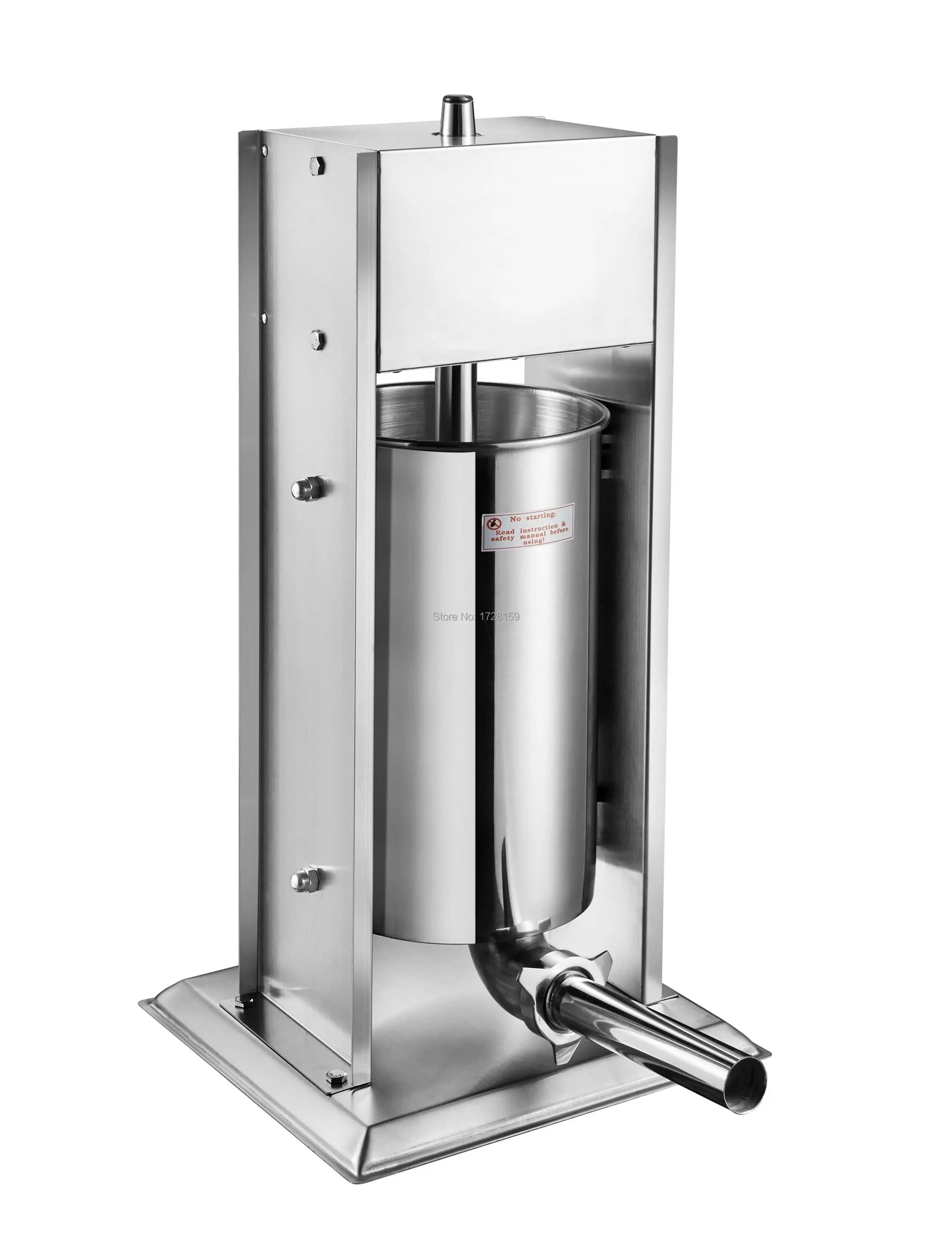 حشو سجق يدوي من الفولاذ المقاوم للصدأ ، 3 لتر/7 رطل ، آلة تعبئة النقانق العمودية ، محضر اللحوم ، حشو السجق