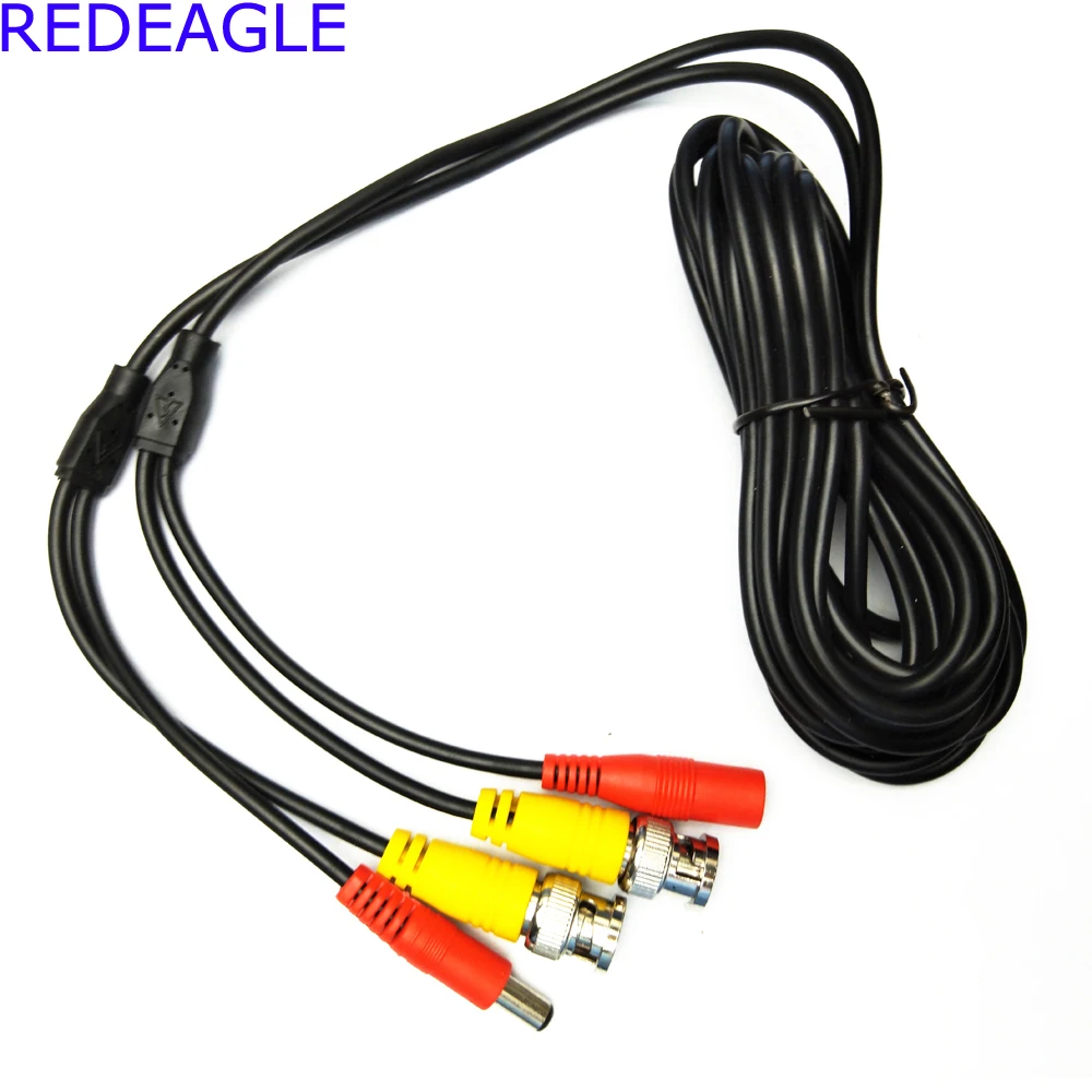 Kabel BNC 5M/10M/15M/20M/30M/40M/50M opcjonalne wideo CCTV wyjście DC przedłużacz z wtyczką kabel do AHD CVI TVI analogowy DVR zestaw do nagrywania wideo