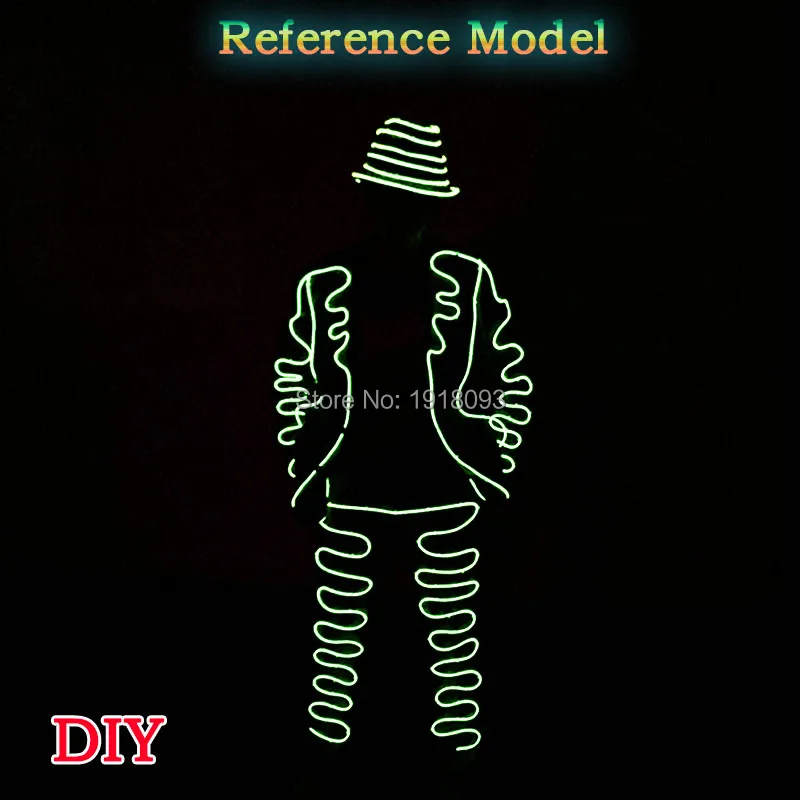 Luminous Costumes Glowing LED Suit EL Suit Jiangnan Style Dance Show for Holiday Performance Decor