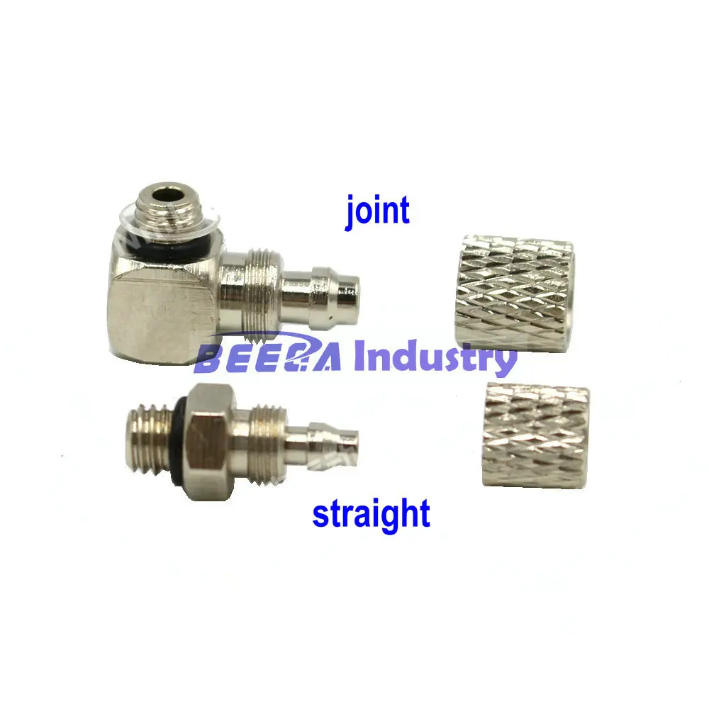 SMC Pneumatic Mini Micro Trachea Quick Coupler Thread Straight Elbow  4mm/6mm-Thread M5/M6