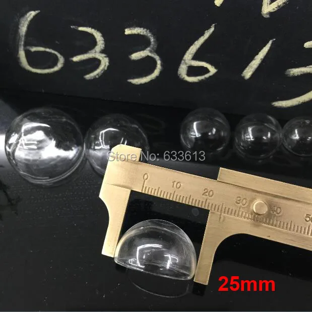 12 Pcs Glass Vial Pendant Set - 30mm/25mm/20mm/15mm Half Dome Locket for Fashion Jewelry, DIY Crafts & Home Decor