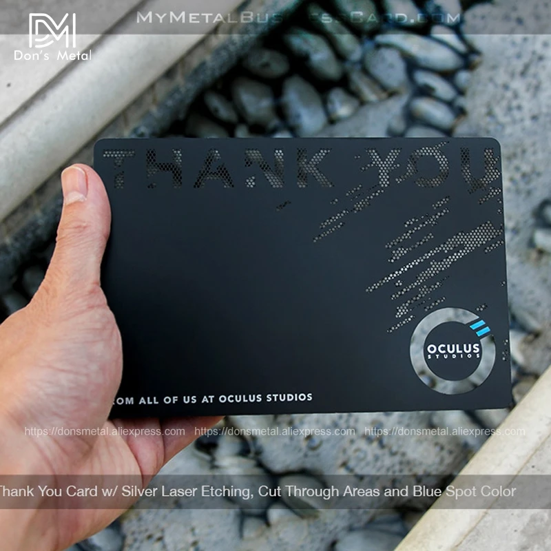 

Creative Personalizing black metal business card high-grade metal membership card high-grade metal card invitation card