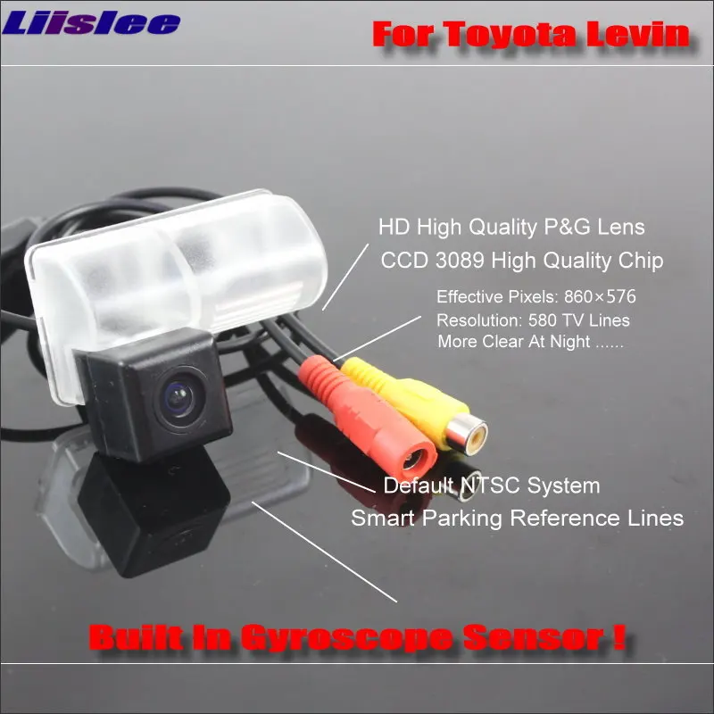 Car Reverse Rear View Camera For Toyota Corolla Levin 2015 2016 Intelligent Parking Tracks Backup / NTSC RCA AUX