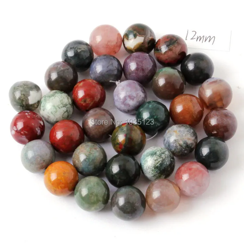 High Quality 4.6.8.10.12.14.16.18.20mm Natural Round Shape Agates Onyx DIY Loose Beads Strand 15\