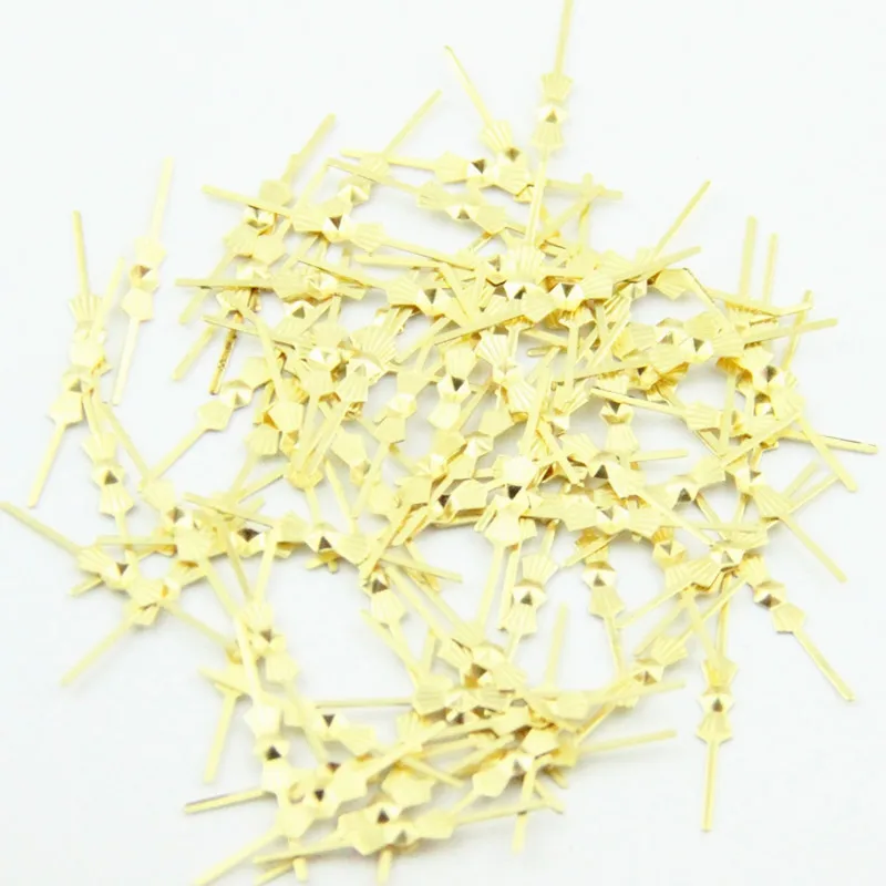 25MM 1000pcs  Gold Bowtie Connectors Metal Beads Connectors Butterfly Pins Buckles Connectors For Loose Beads