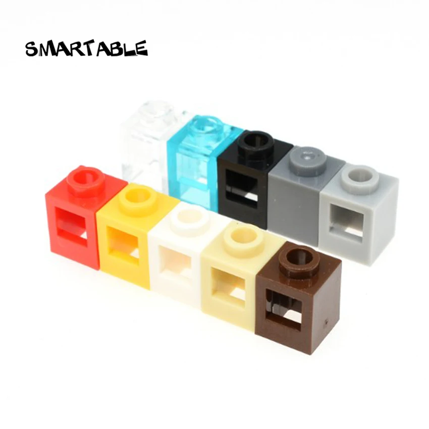 Smartable Technical Brick Special 1x1 with Studs on 1 Side Building Blocks MOC Parts Toys For Kids Compatible 87087 100pcs/lot