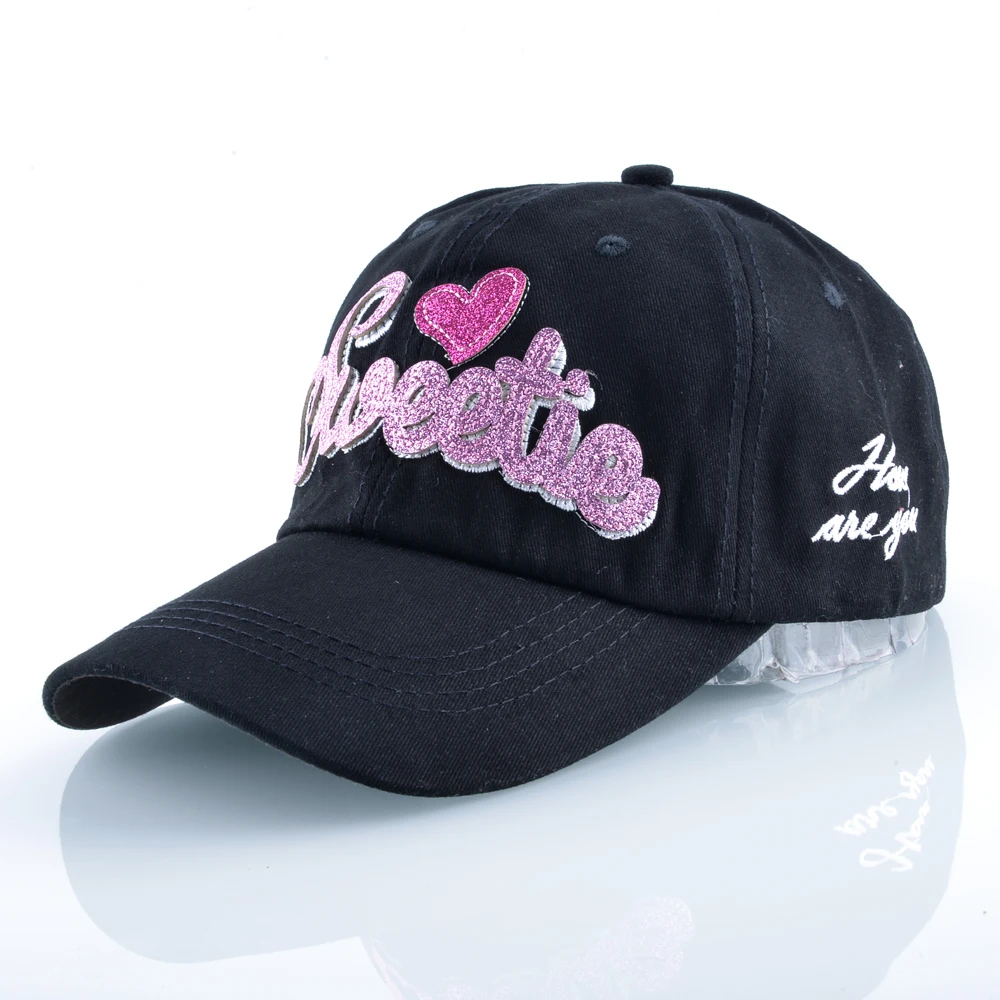 2018 Spring Casual Snapback Cotton Baseball Cap Women Hat Sweeti Letters Hats For Women Bone Feminino Gorra Casquette