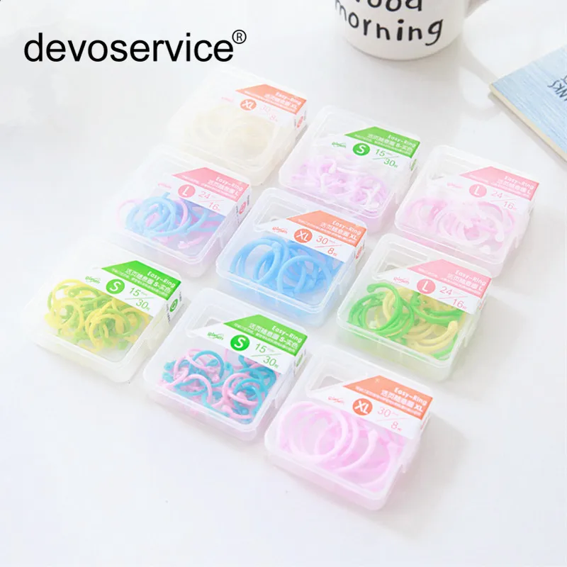 Colorful Transparent Plastic Spiral Binder Clip DIY Pocket Binder Loose-leaf File Folder Diary Clips Binding Rings Loose Ring