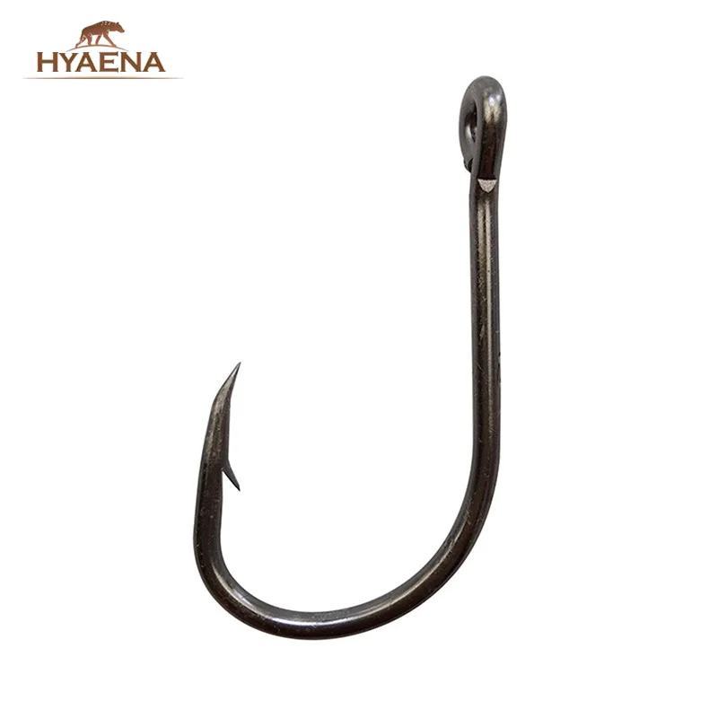 Hyaena 150pcs/lot 2/0,3/0,4/0,5/0,6/0,7/0,8/0 Saltwater Barbed Long shank Sea fishing hooks Strong O'shaughnessy Bait Fishhooks