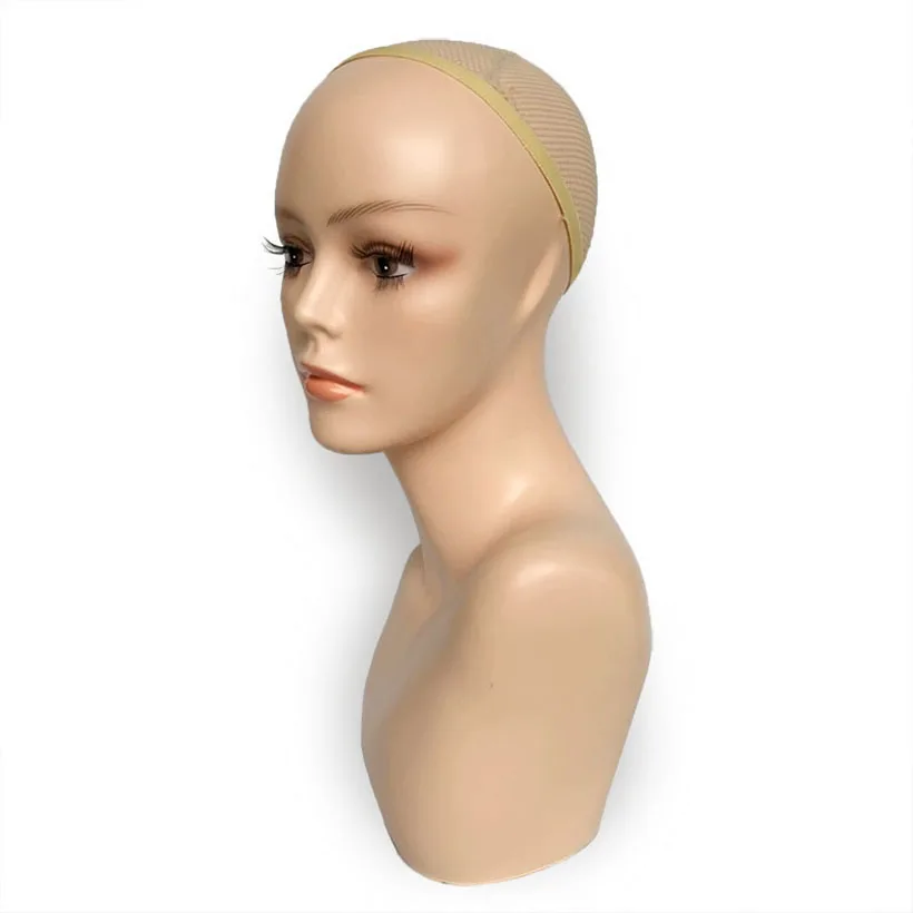 New 1PC  Woman Mannequins Manikin Head Hats Wig Mould Show Stand Model Mesh Wigs Skin