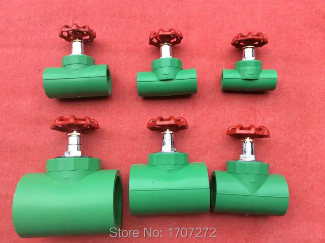 

Free shipping Color Green Quality Enviromental Friendly PPR stop valve in Size DN20 for Irrigation water pipeline