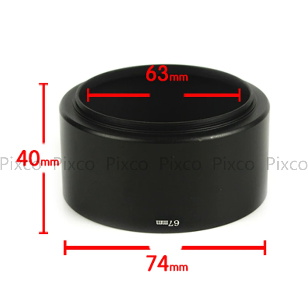 Professional 37 39 40.5 49 52 55 58 62 67MM Metal Tele Lens Hood