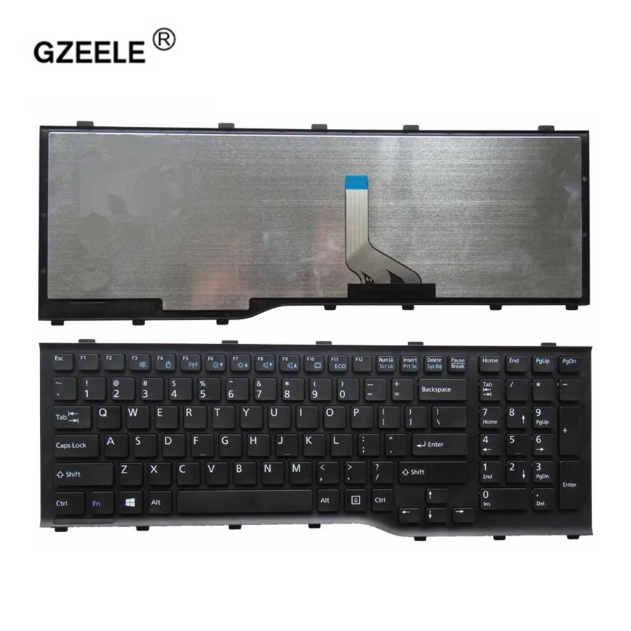 GZEELE New US Laptop Keyboard For FUJITSU Lifebook AH532 A532 N532 NH532 PN:MP-11L63US-D85 Notebook Replacement english keyboard