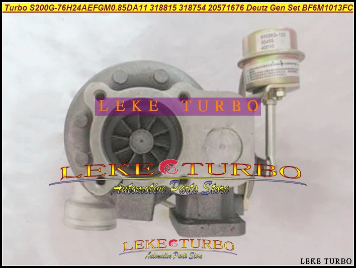 Turbo S200G-76H24AEFGM0.85DA11 318815 318754 04259318KZ 4259318KZ 20571676 For Deutz Industrial Gen Set BF6M1013FC 2001-