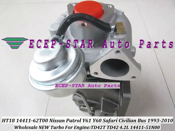 Free Ship HT18 14411-62T00 14411-51N00 14411-09D60 Turbo For NISSAN Safari Patrol Y60 Y61 Civilian Bus W40 W41 TD42T TD42Ti 4.2