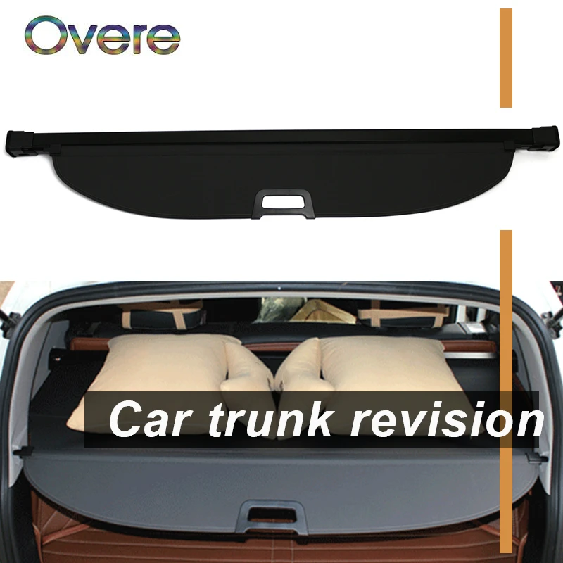 

Overe 1Set Car Rear Trunk Cargo Cover For Kia Sportage R 2010-2017 Car-styling Black Security Shield Shade Auto accessories